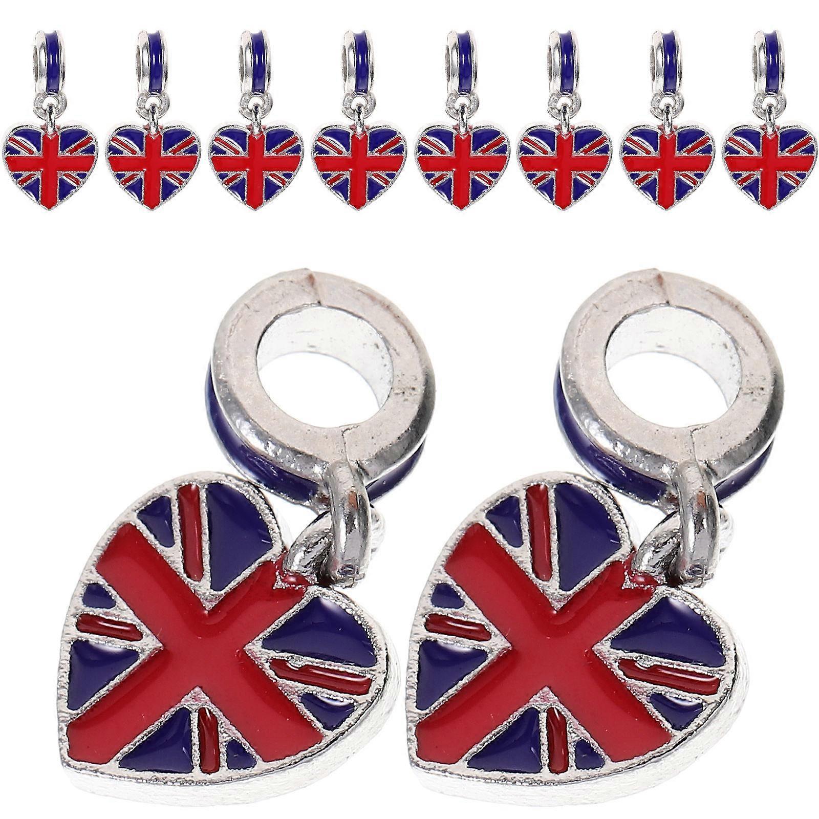 Britain Flag Bracelet for Women Made of Durable Alloy Multi Color Great for Decor Use