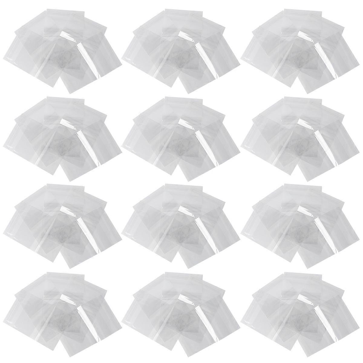 300 Pcs Self Adhesive Storage Bags for Home Use Clear Plastic Containers with Strong Seal and Dust