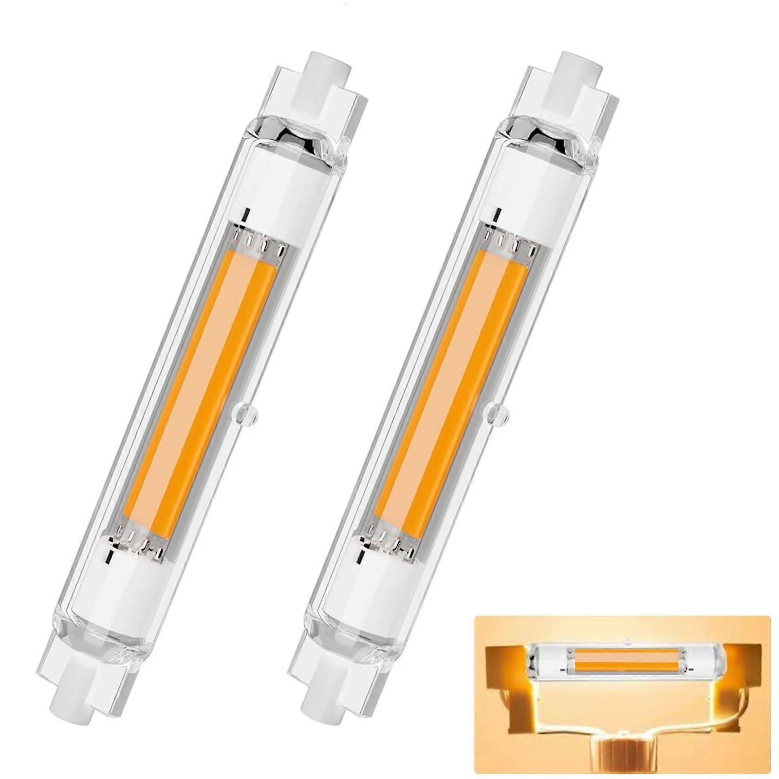 R7S LED 118mm Dimmable 30W Replacement for 300W Halogen, Warm White 3000K, Pack of 2