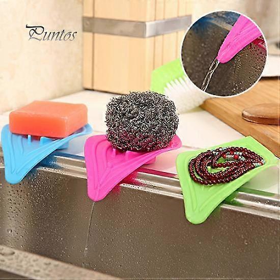 Leaf-Antiskid Soap Box Holder Simple Sink Sponge Drain Soap Dish Storage