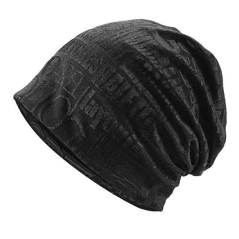 Letter Print Knitted Beanies for Men Women Cotton Warm Soft Elastic Pullover Caps Punk Hip Hop Bonnets Fashion Casual Skull Hats Adjusted Bonnet Cap