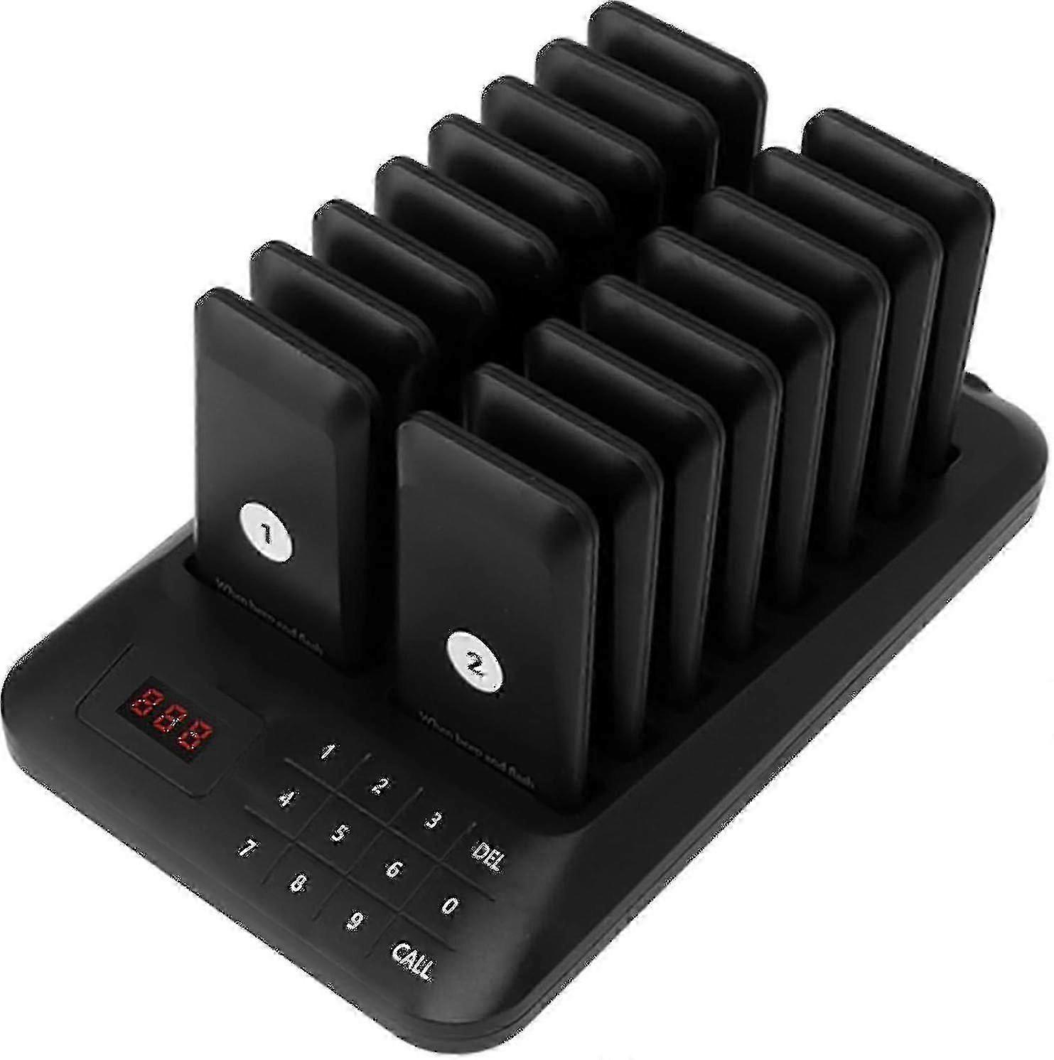 2024 16 Restaurant Pager System Buzzers Calling Customer Service Touch Screen Restaurant Waiting Buzzers