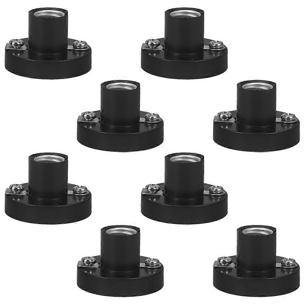 Black Plastic Screw Lamp Holder Set with Mounting Tools for Secure Bulb Socket Installation in Electrical Experiments and Student Lab Lighting