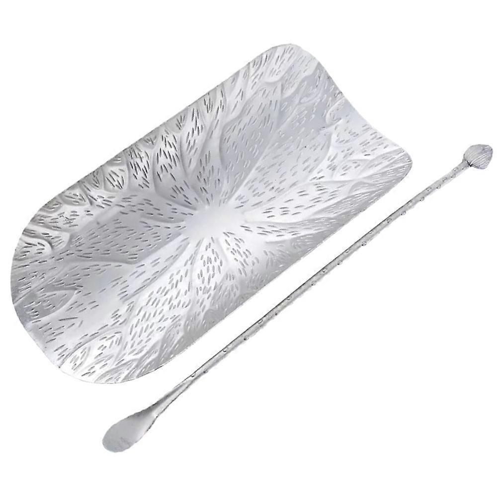 Silver Alloy Tea Scoop for Storage Use Sturdy and Practical Design Easy to Clean Compact Size