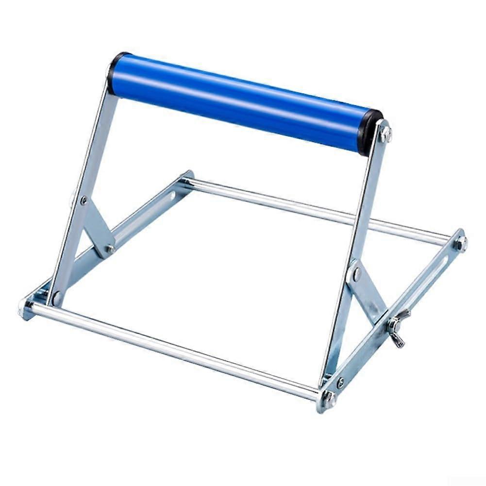 Material Holder for Cutting Machines, Height-Adjustable Blue Auxiliary Stand for Workplace Organization and Efficiency