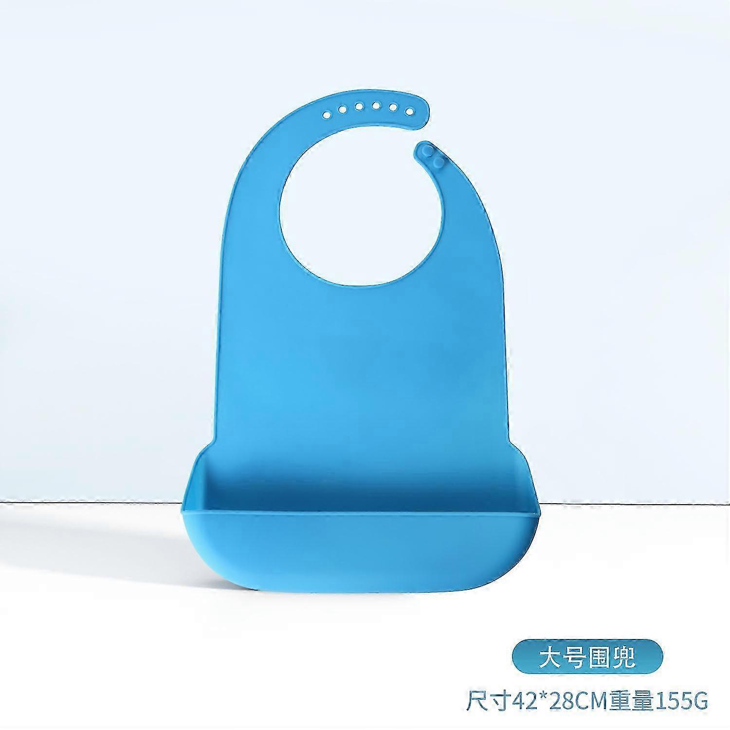 Adjustable Waterproof Bib with Crumb Catcher for Adults