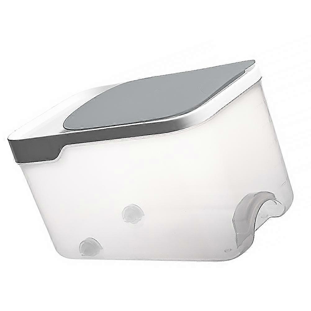 Plastic Rice Storage Container for Home Use Grey Large Capacity 5kg