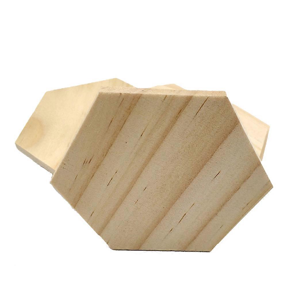 25 Pcs Hexagon Wooden Gift Tags For Holiday Celebrations Suitable For Artists And 3.8 Cm