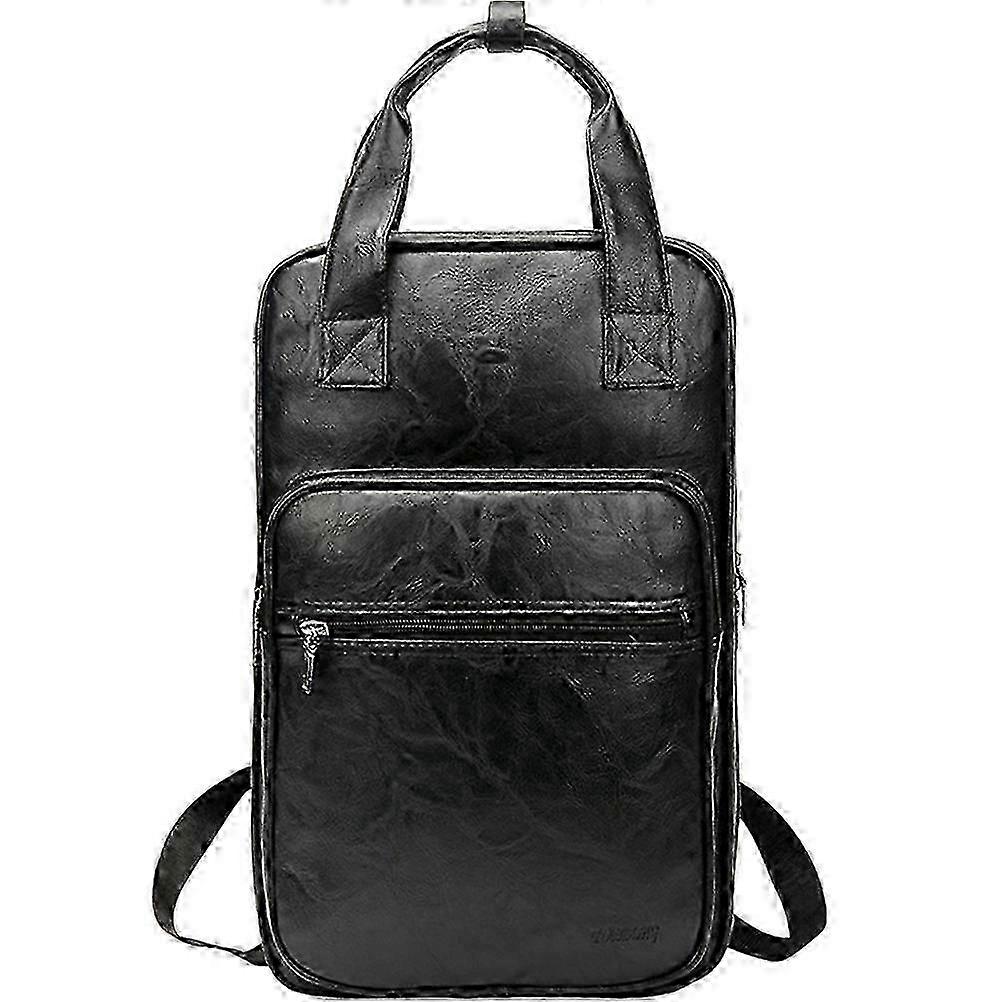 Drumstick Storage Bag Drum Mallet Holder Backpack για βούρτσες τυμπάνου 43x26x4.5cm Μαύρο