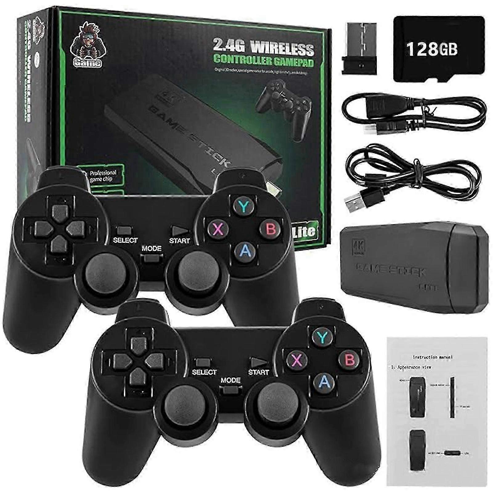 20000+ 4k Hdmi Tv Video Game Stick Retro Gaming Console W/ 2 Wireless Controller 4k Game Stick