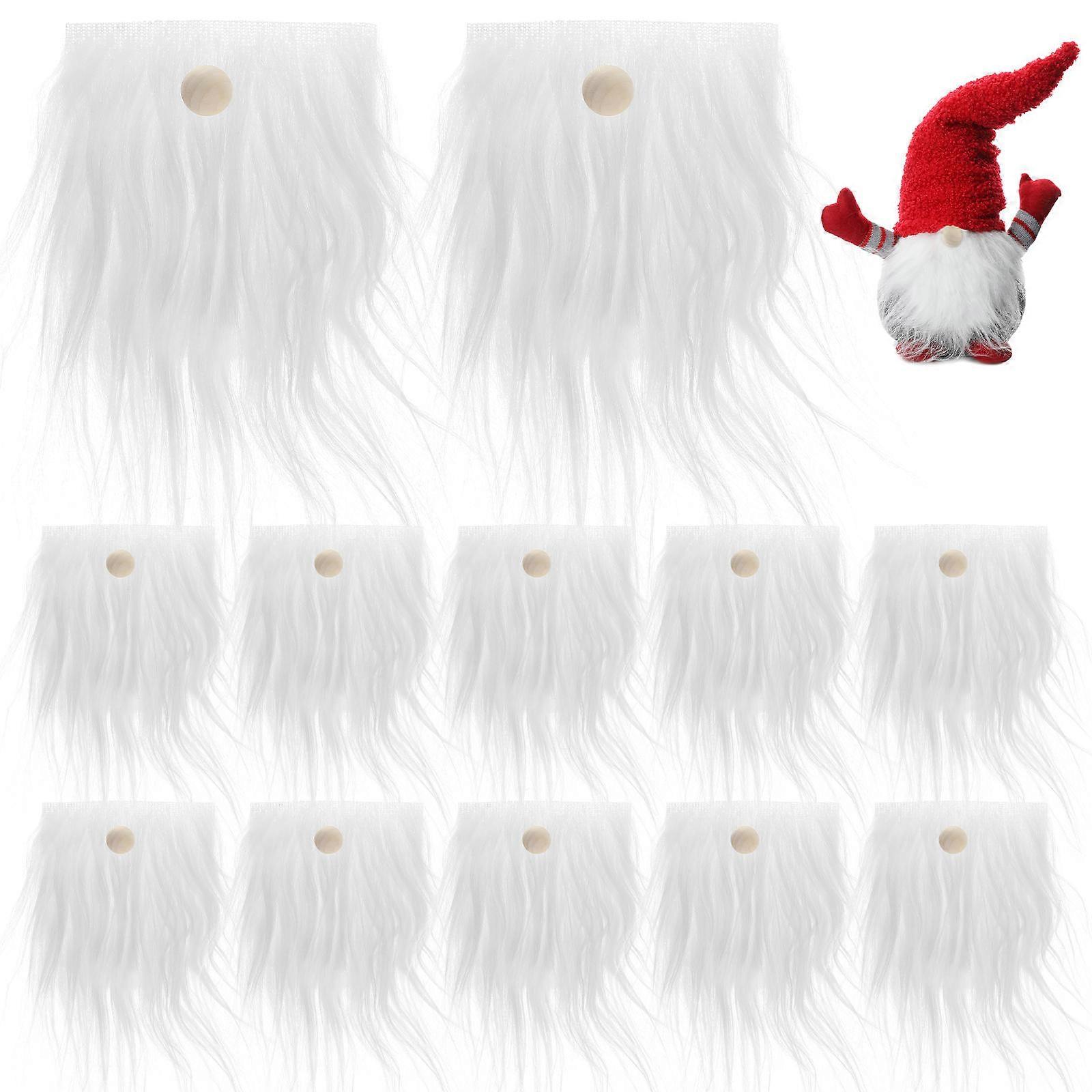 Fake Beards Gnome Beard Kits for DIY Use 1Set with Wooden Balls