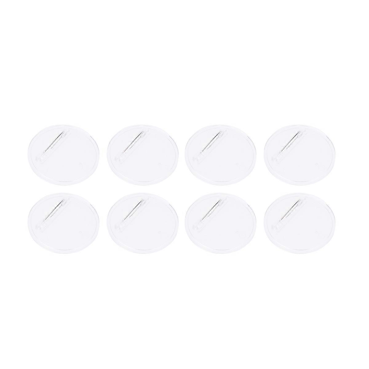 Transparent Acrylic Brooch Accessory for Wearing Durable and Safe DIY Round 40mm