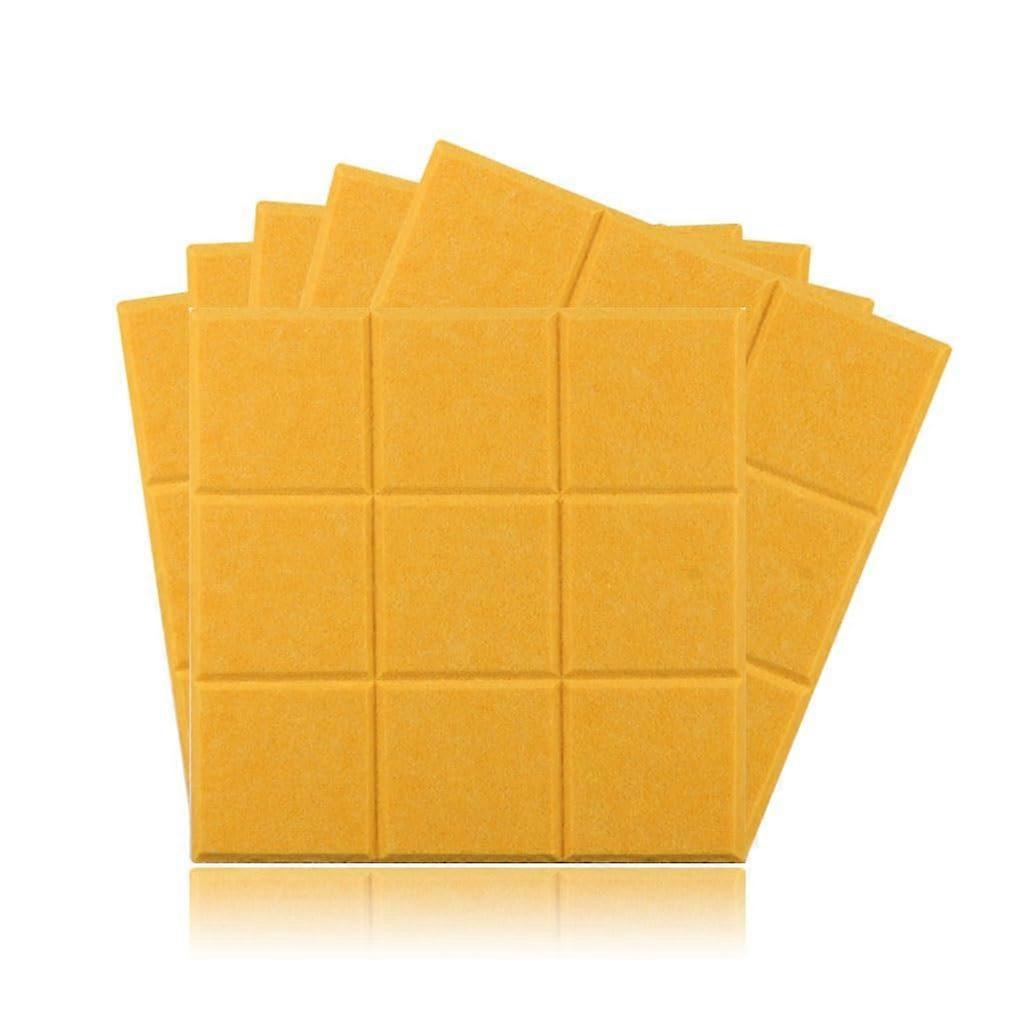 Felt pinboard tiles, 6piece set, square, selfadhesive for wall decor (Style 10)
