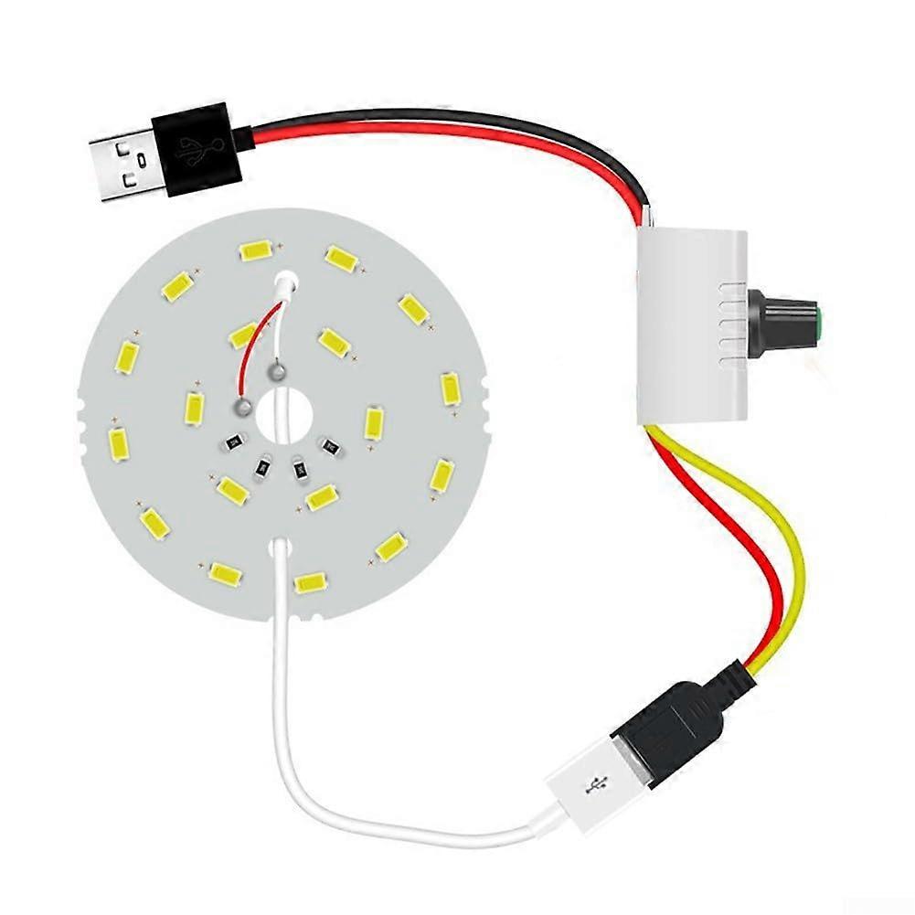 Desk Lamp With USB Power Adapter For Reading And Studying Energy-Efficient LED Light With Dimmer