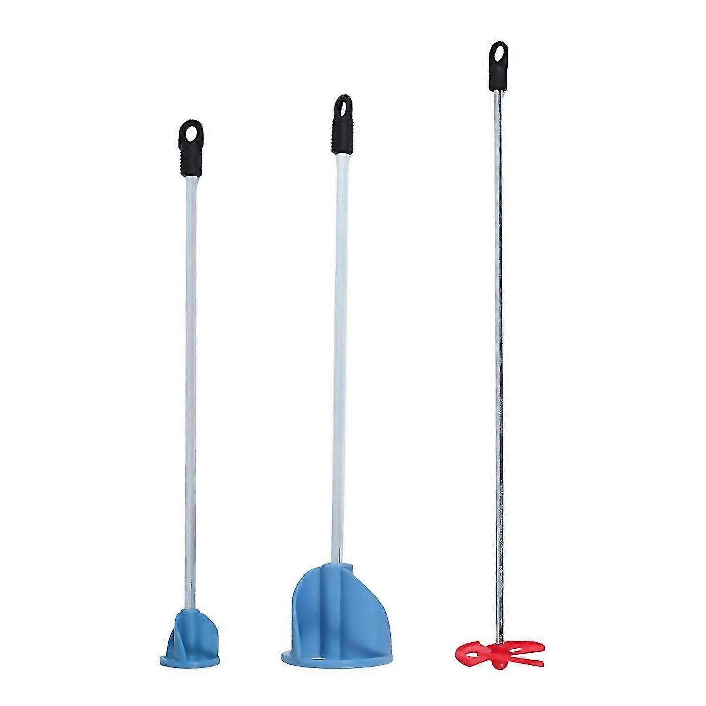 Pack Of 3 Paint Epoxy Resin Mudceramic Glaze Mixer Paddle Power Drill Stirring Attachment