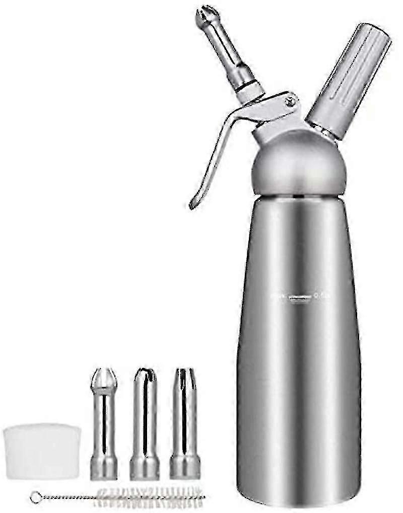 500 ml flødedispenser rustfrit stål flødeskum maker med aluminiumskrop