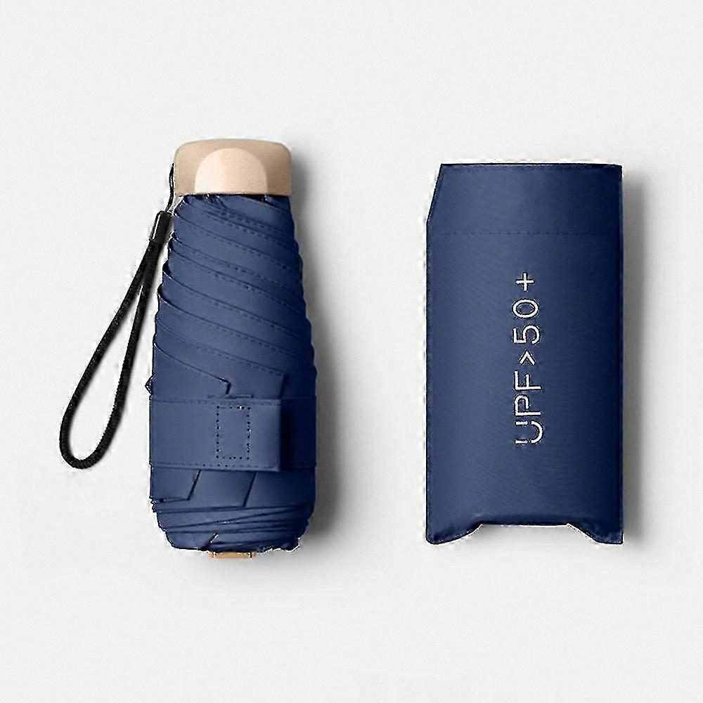Compact Windproof Umbrella with UV Protection for Rain and Sun Use