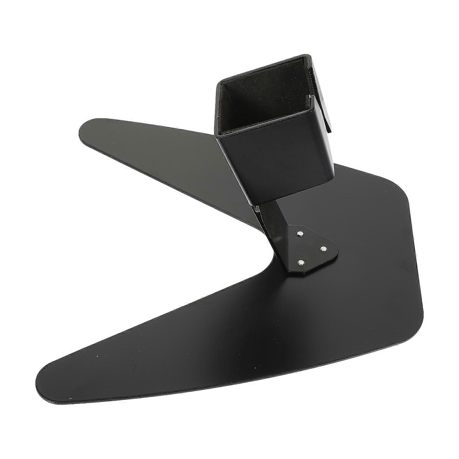 Black Iron Clarinet Stand with Concave Design for Safe Storage Use 7.5 Inches