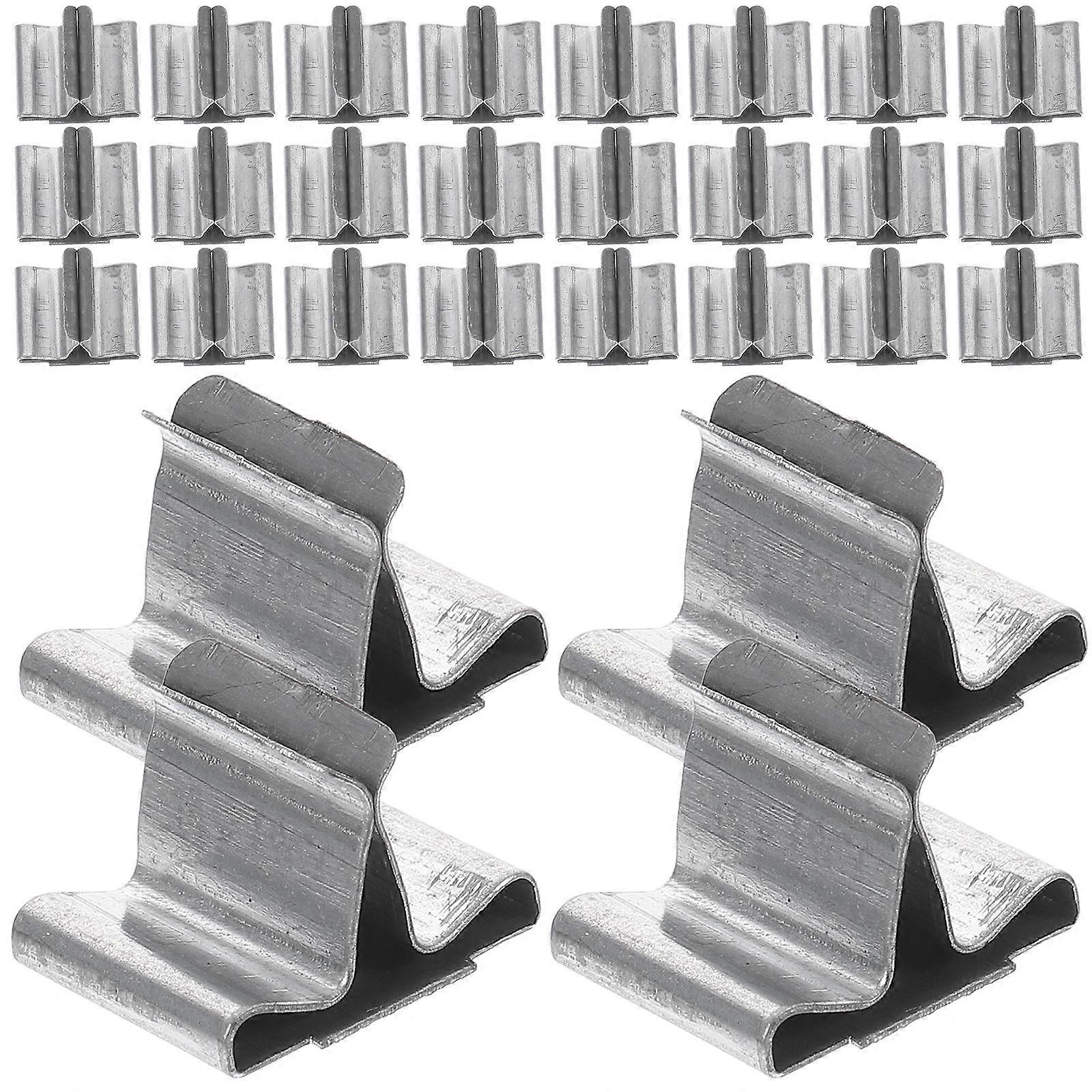Candle Making Kit 100Set Wick Clips Metal Holders For Candle Making Consumers Rectangular Shape Silver Iron Material