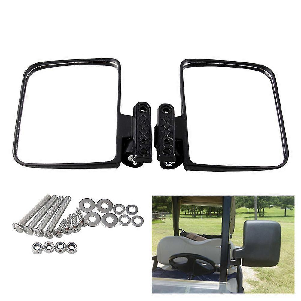 Wide Angle Black Glass Side Mirror for Driving Use with Clear Coating and Anti Glare 1 Pair