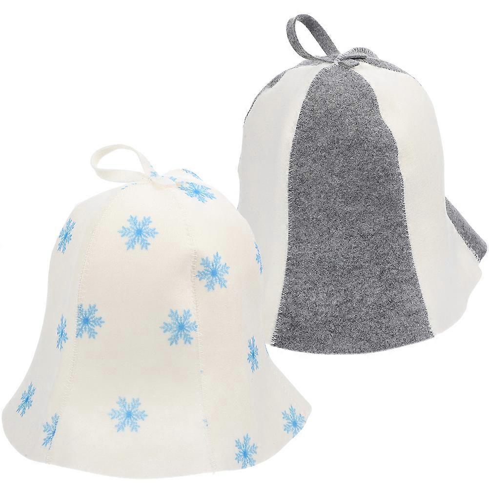 Assorted Color Lightweight Sauna Hat Made of Felt for Baby Use Comfortable and Portable 2 Pieces