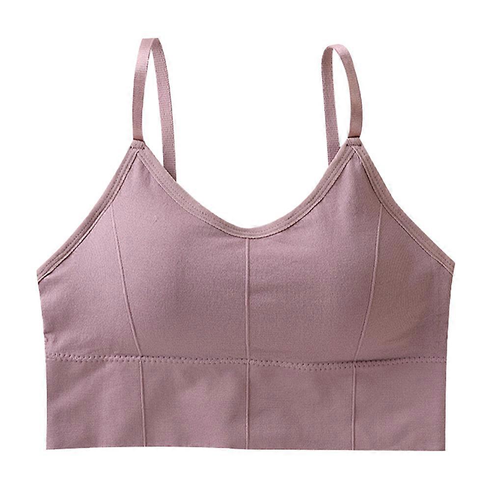 Comfortable No Steel Wire Bra for Women and Girls Daily Wear in Breathable Pink 1PC Size