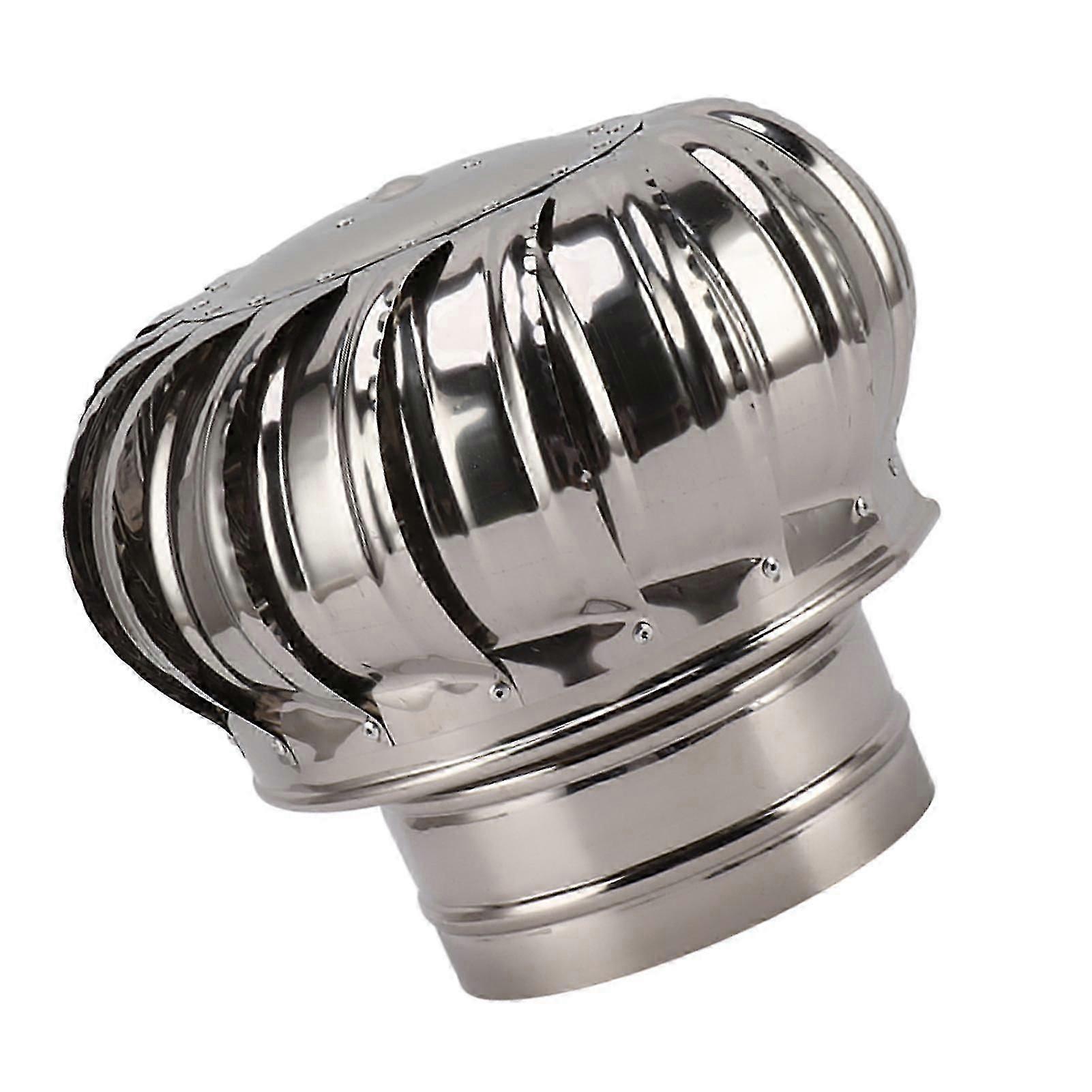 Chimney Rotating Ventilator Cap Stainless Steel Anti Downdraught Chimney Cap With Clamp