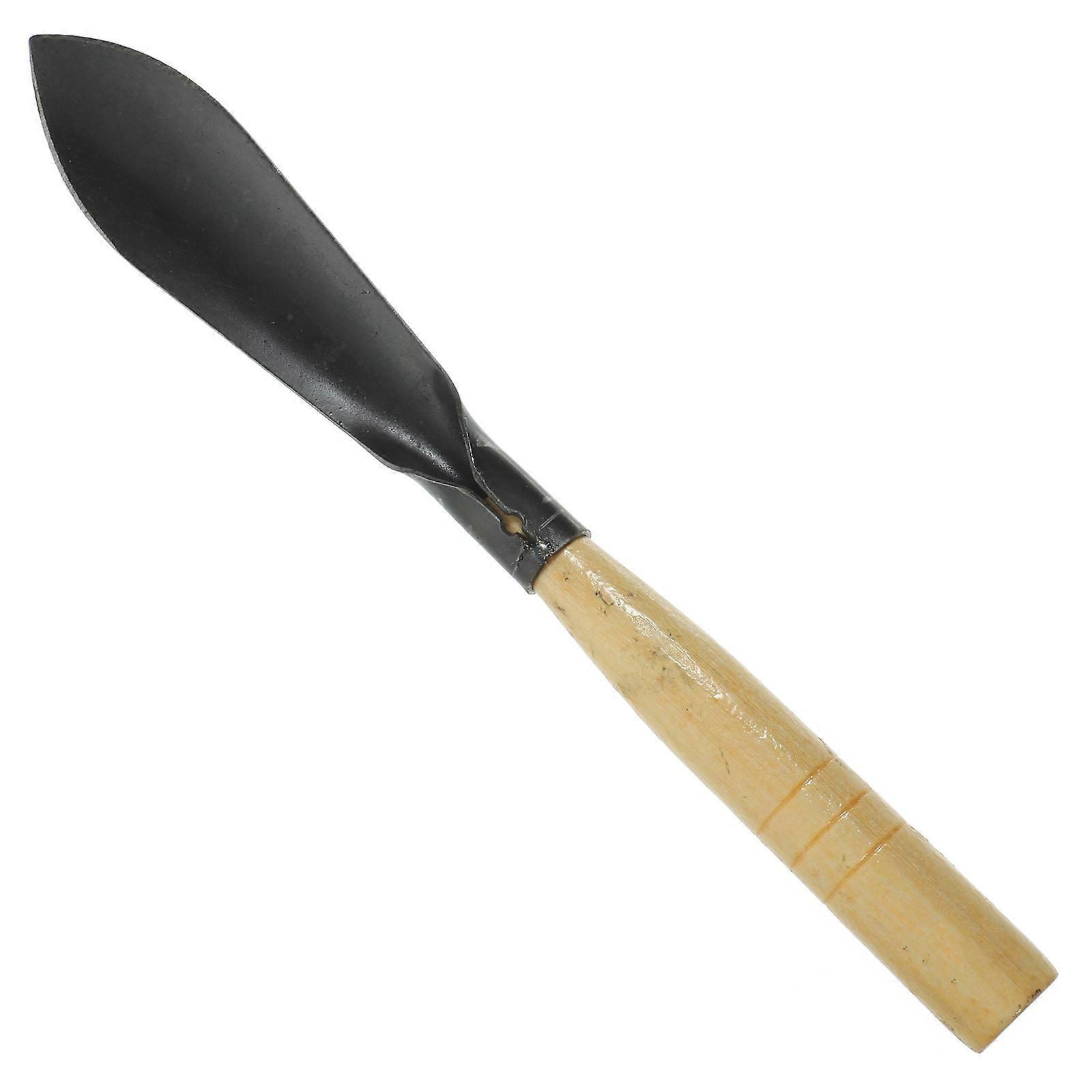 Garden with Ergonomic Wood Handle for Digging Hand Trowel 6.5 Inches