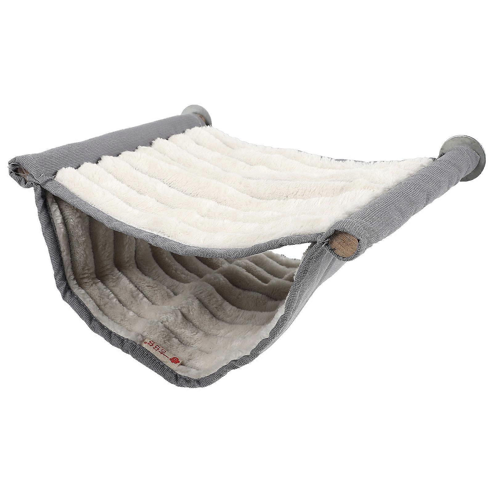 Warm Hammock for Small Pets like Hamsters Rats and Chinchillas Comfortable Composite Material Grey