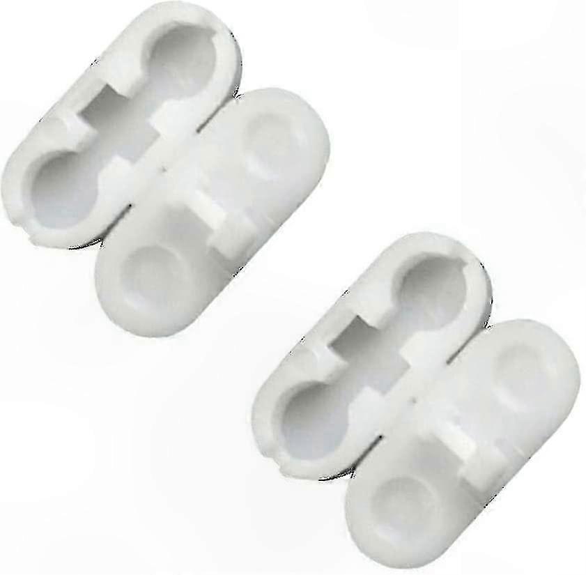 White Replacement Ball Chain Cord Connector Clips for Vertical Roman Roller Blinds (Pack of 10)
