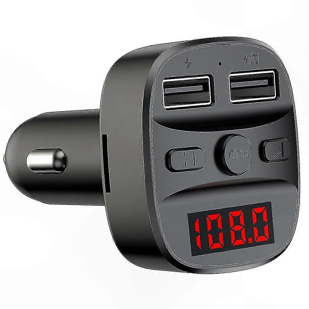 Bluetooth FM Transmitter with Fast Car Charger and MP3 Player Functionality