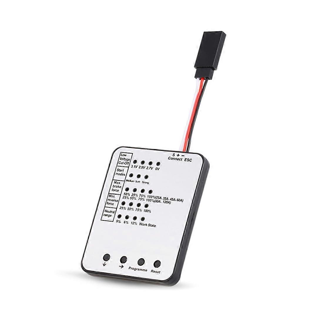 RC Model Car LED Programming Card Programming Card Compatible with Surpass Hobby 25A 35A 45A 60A 80A 120A 150A RC Car Brushless ESC