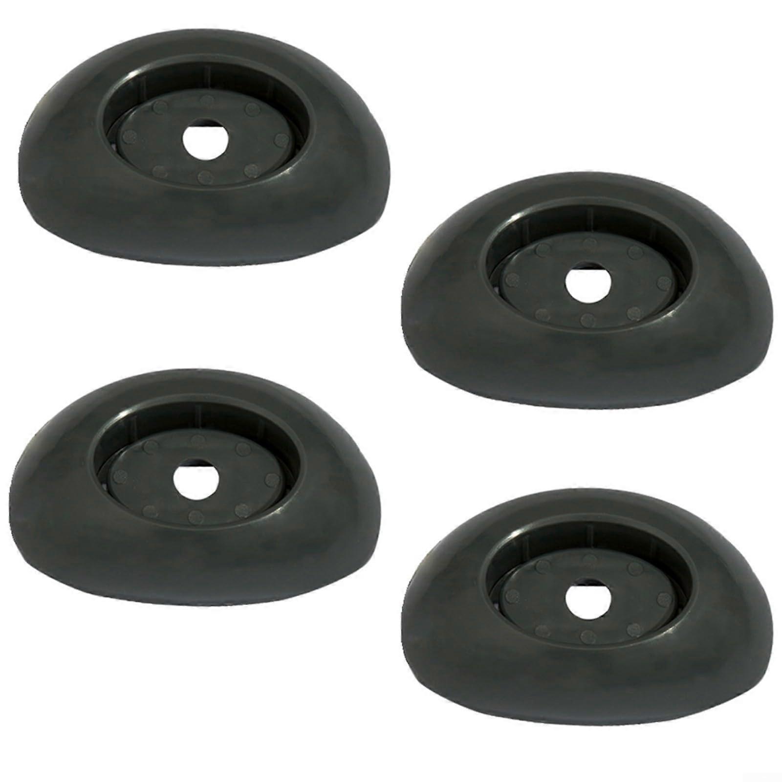 P61802 Pool End Caps, Plastic Bases for Above Ground Steel Frame Pools, Set of 4, Durable and Weather-Resistant