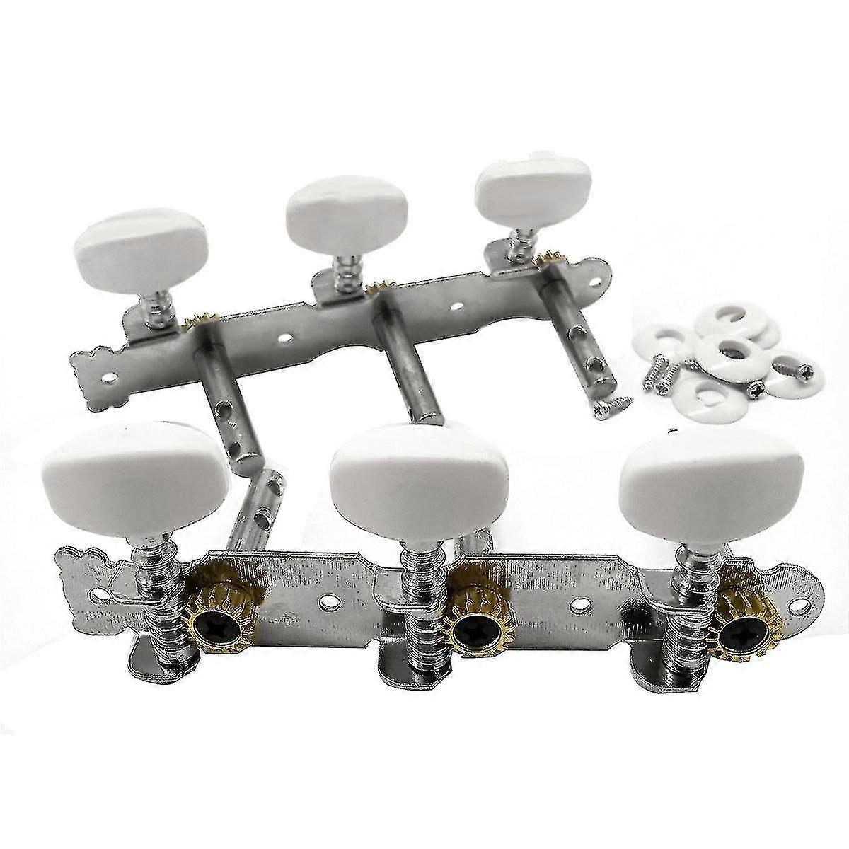 1r1l Classical Guitar Tuning Pegs - Locking String Keys with Three Position Steel Column Knobs Tuners for Strings