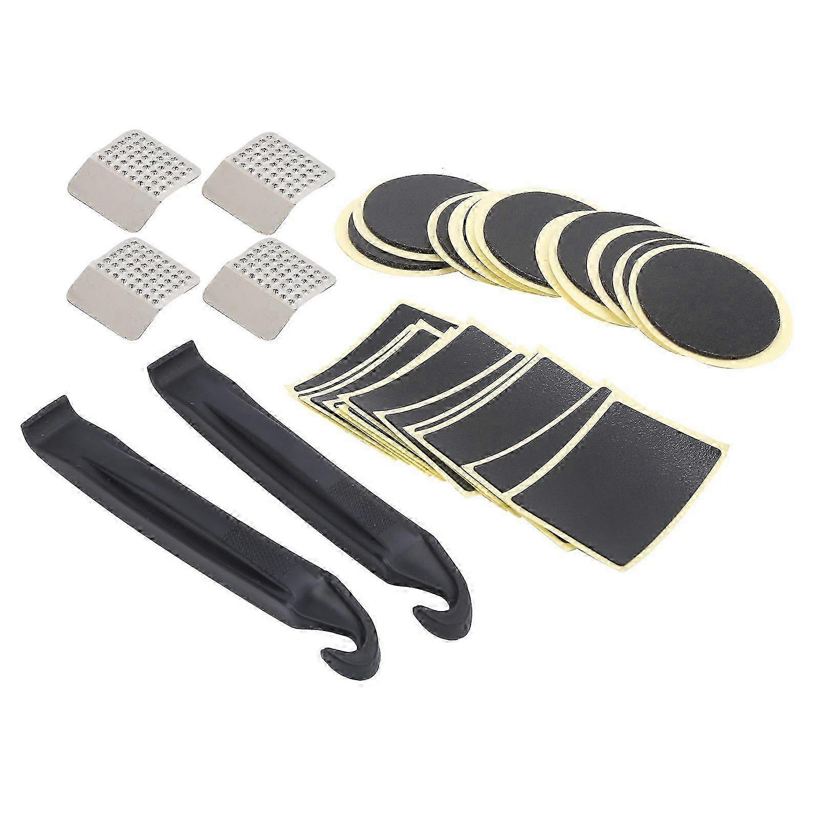 Bike tyre repair set for quick fixes without glue and puncture patches