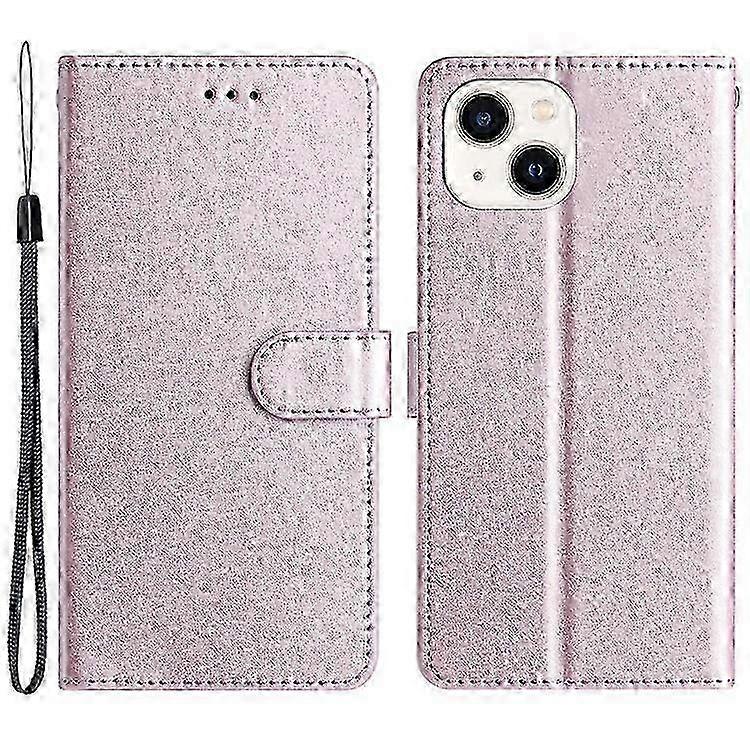 Compatible For  15 PU Leather+TPU Silk Texture Wallet Stand Phone C...