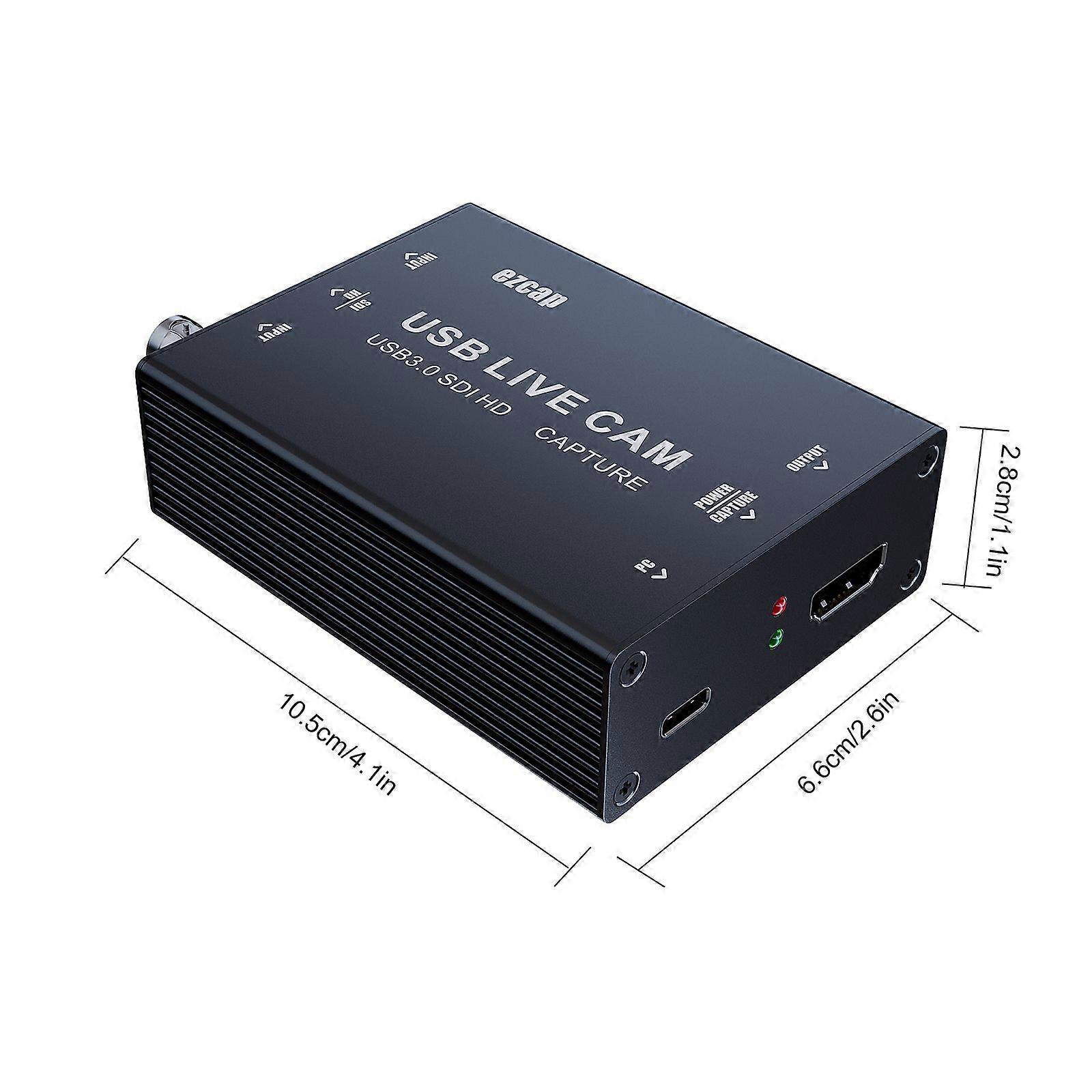 EZCAP327 HD USB3.0 SDI Game Video Capture Card 4K 30fps Video Recorder Card Grabber Device Game Live Streaming Device for OBS PC