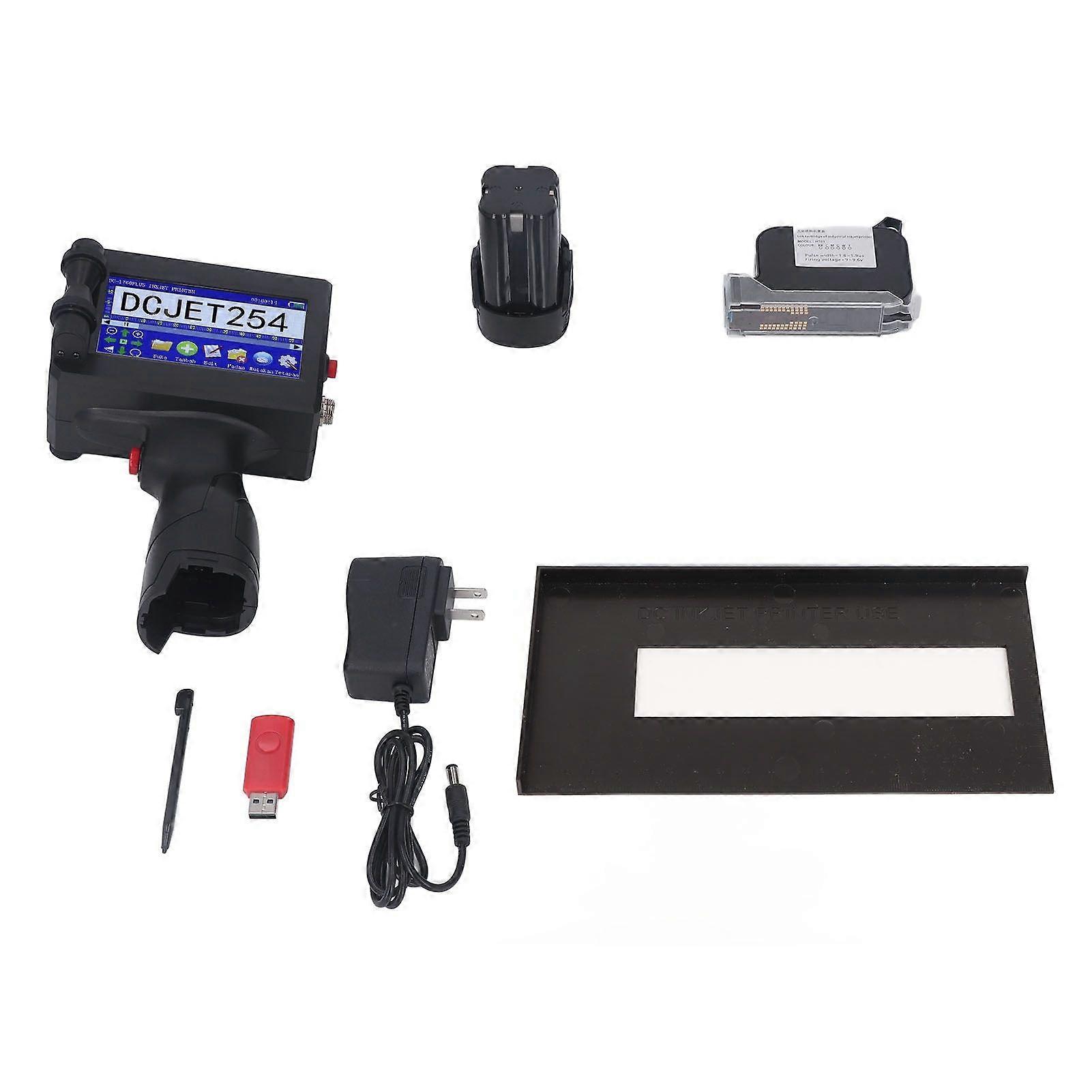 Mobile Inkjet Printer HD LED Touch Screen 4 Core CUP Handheld Inkjet Printer