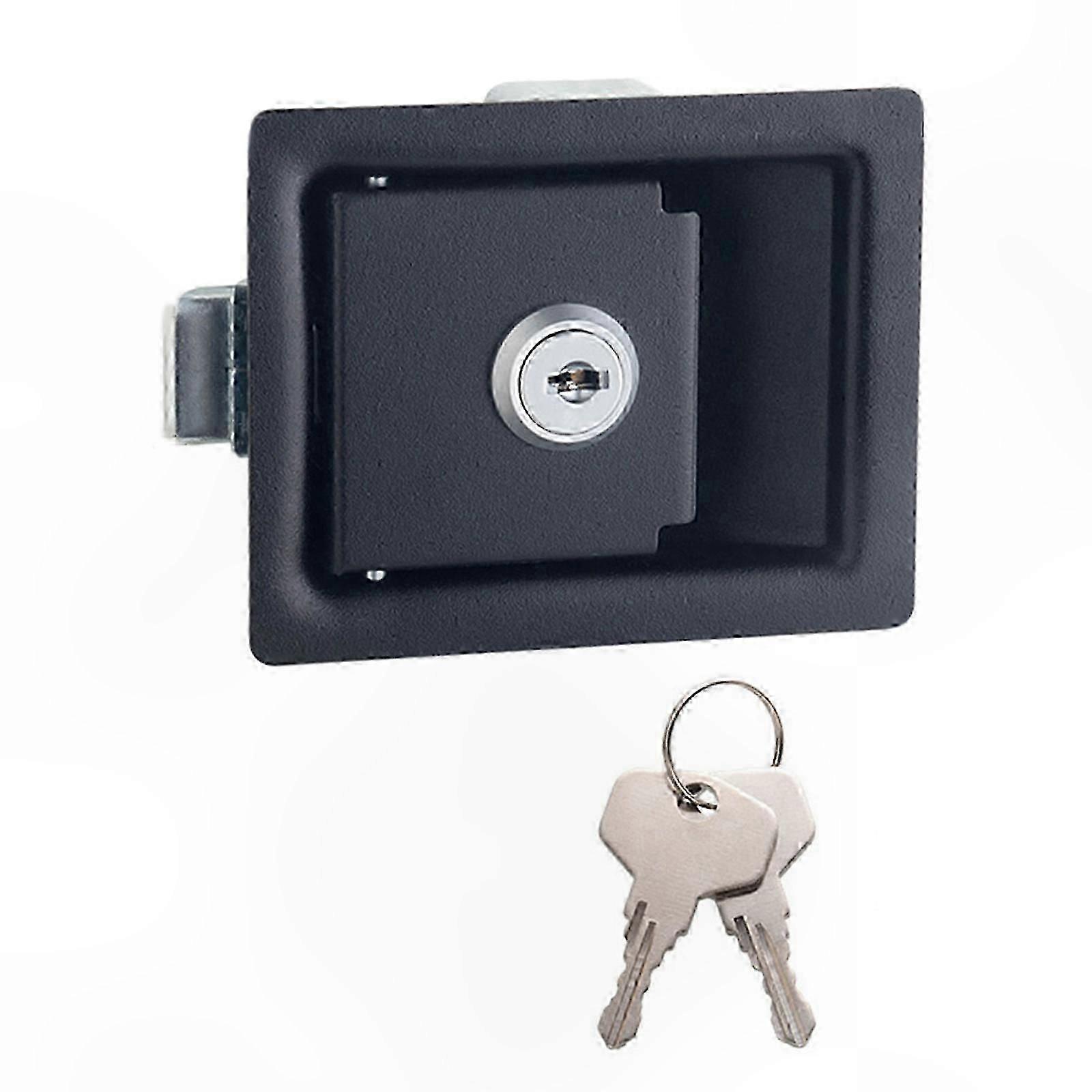 Push-Type Door Lock for RV Camper Caravan Boat Motorhome Entry Security Solution