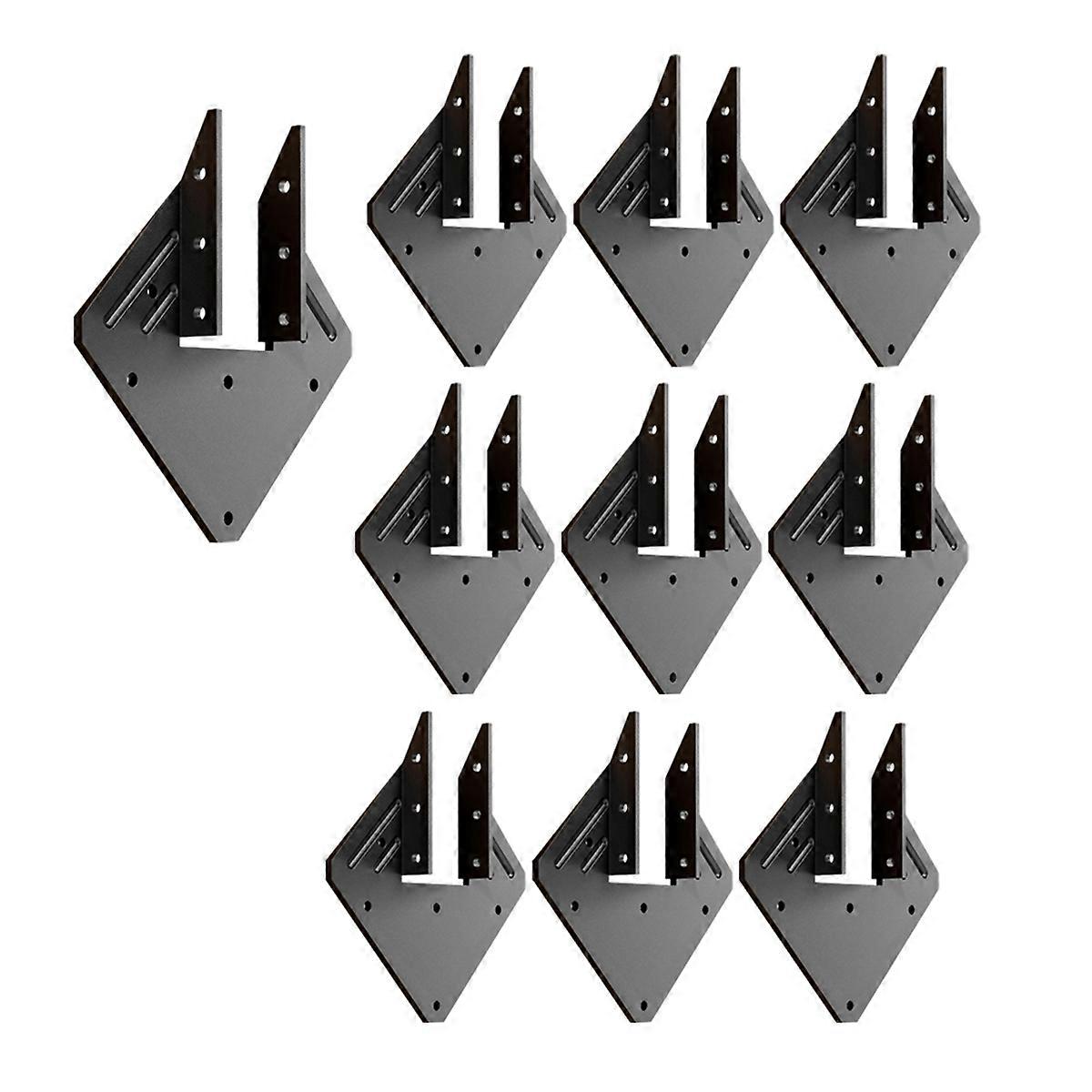 10 PCS Heavy Duty Black Hurricane Ties for Rafters