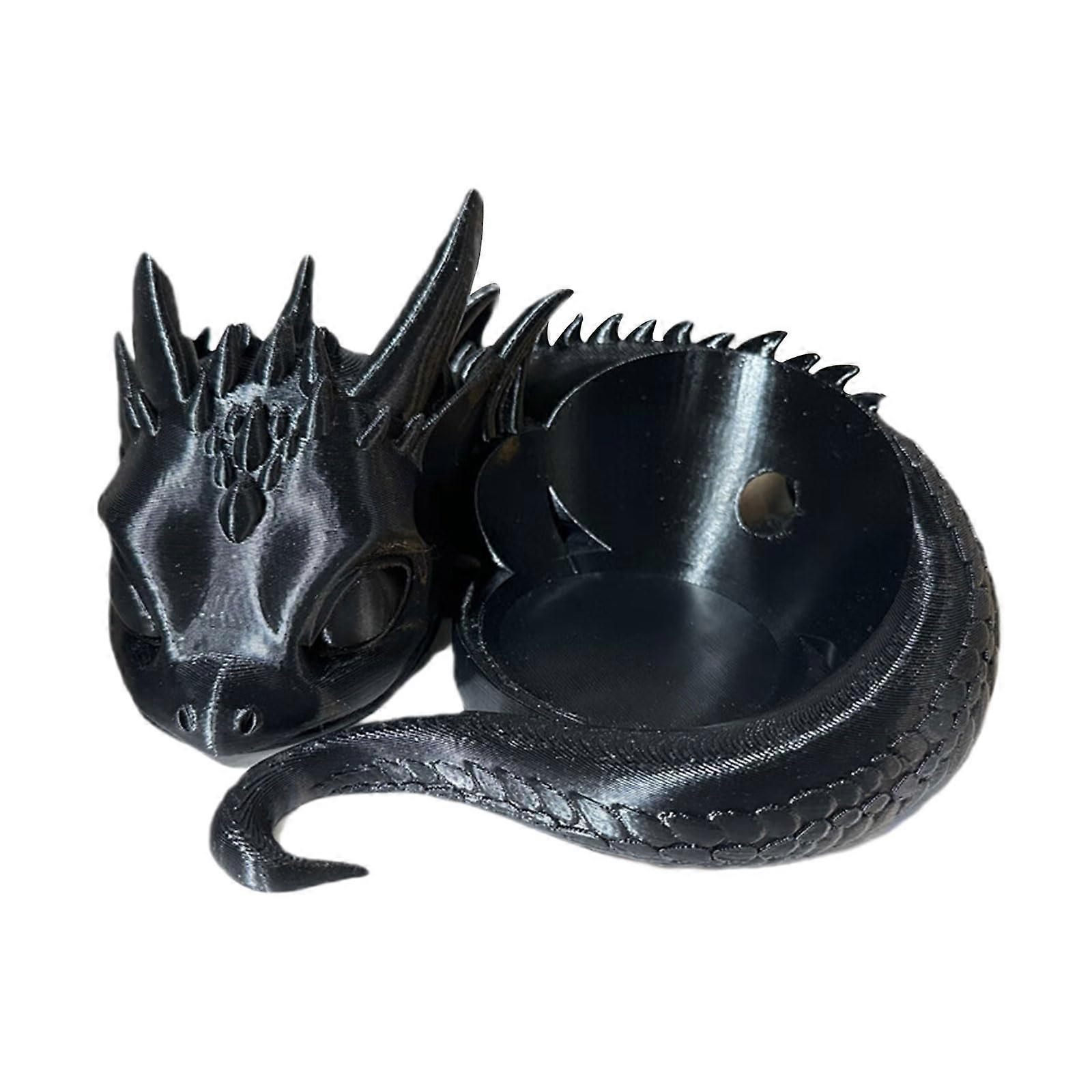 3D Printed Dragon Stand For 4/5 Inch Speakers - Desktop Speaker Holder, Black