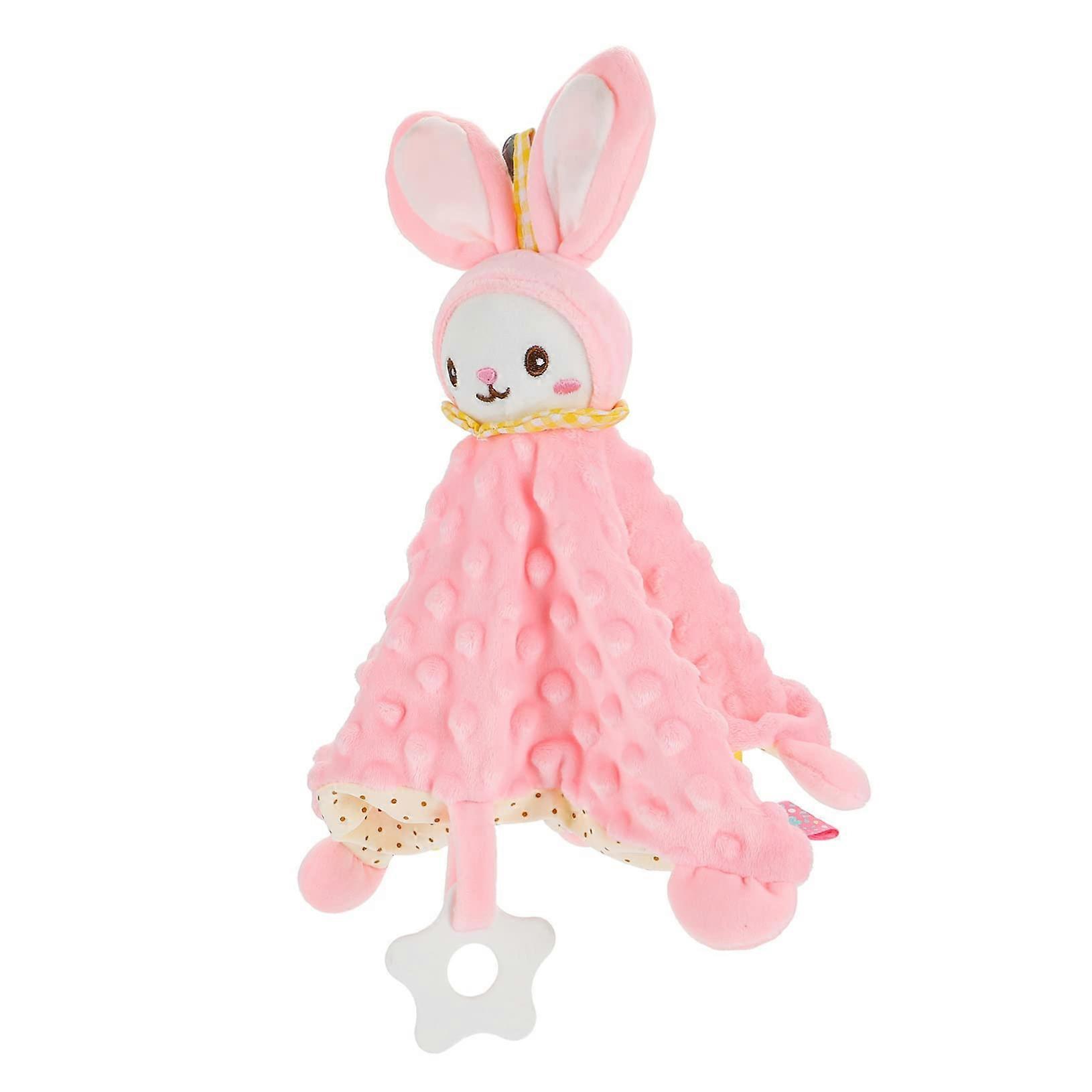 Animal Shaped Appeasing Towel Soft Plush Towel With Teething Design For Newborns Crib Or Stroller Plush Comforter
