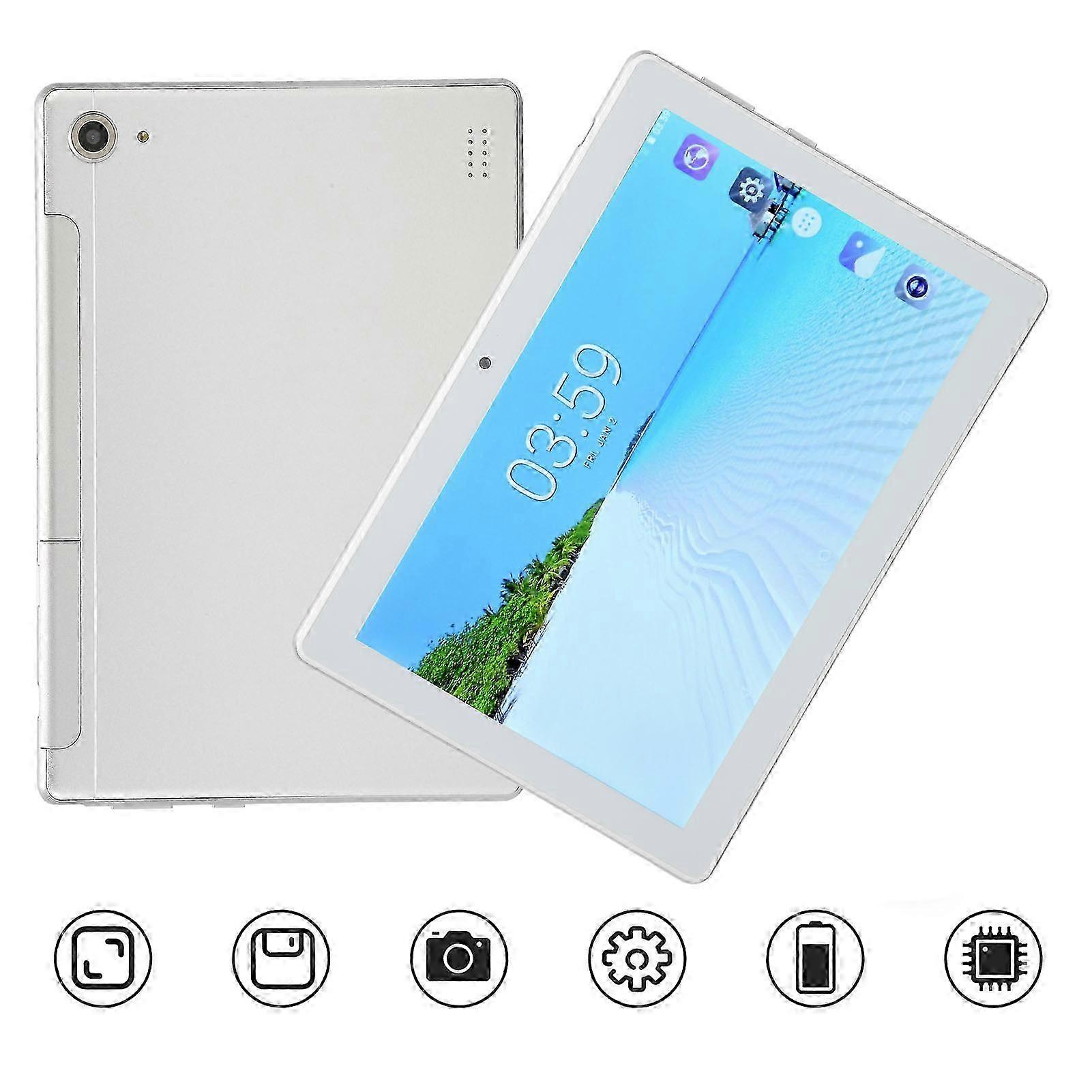 Tablet de 8 polegadas, compatível com Android 10, 6 GB/128 GB, 5G WIFI, dual SIM dual standby, suporta chamadas 4G
