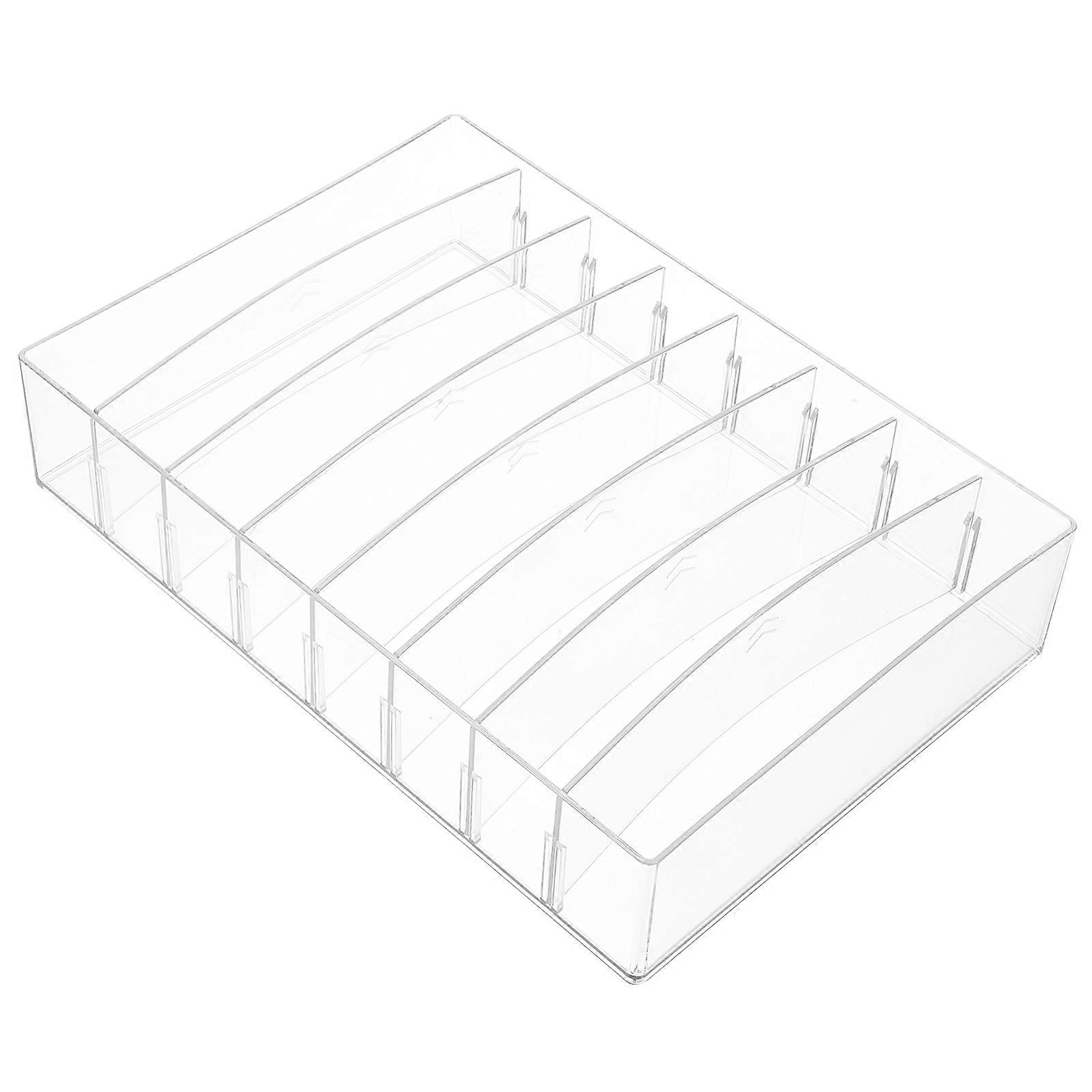 Tabletop Makeup Organizer Box With Compartment Design For Dressing Table Organization Plastic Material 1Pack