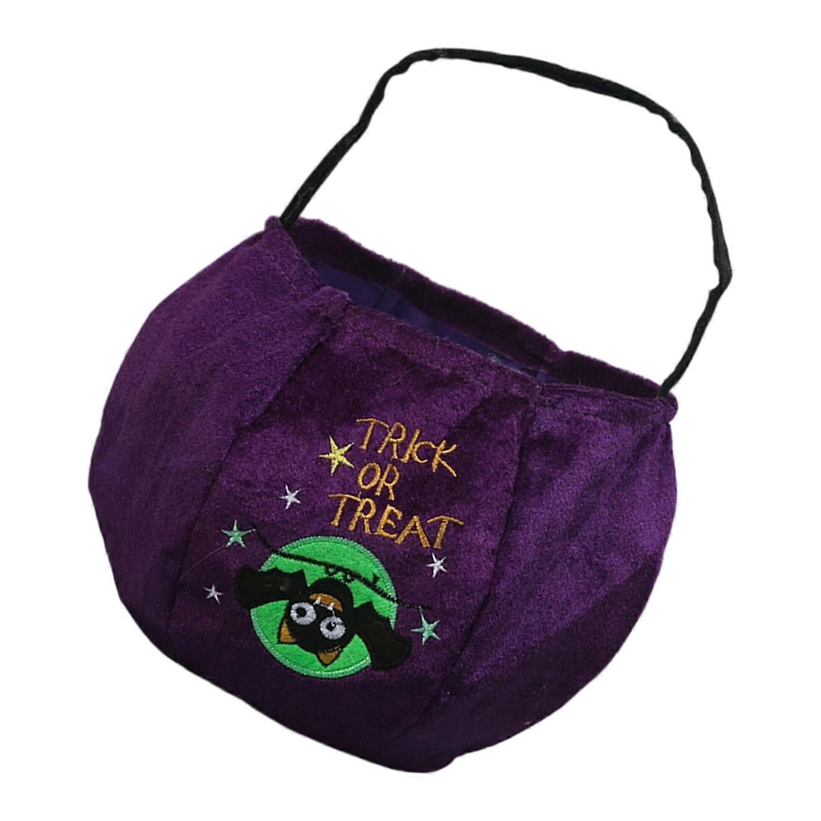 Soft Pumpkin Candy Bag For Seasonal Festivities Large Size Design Ergonomic Handles Strong Fabric Party Essential Multicolor