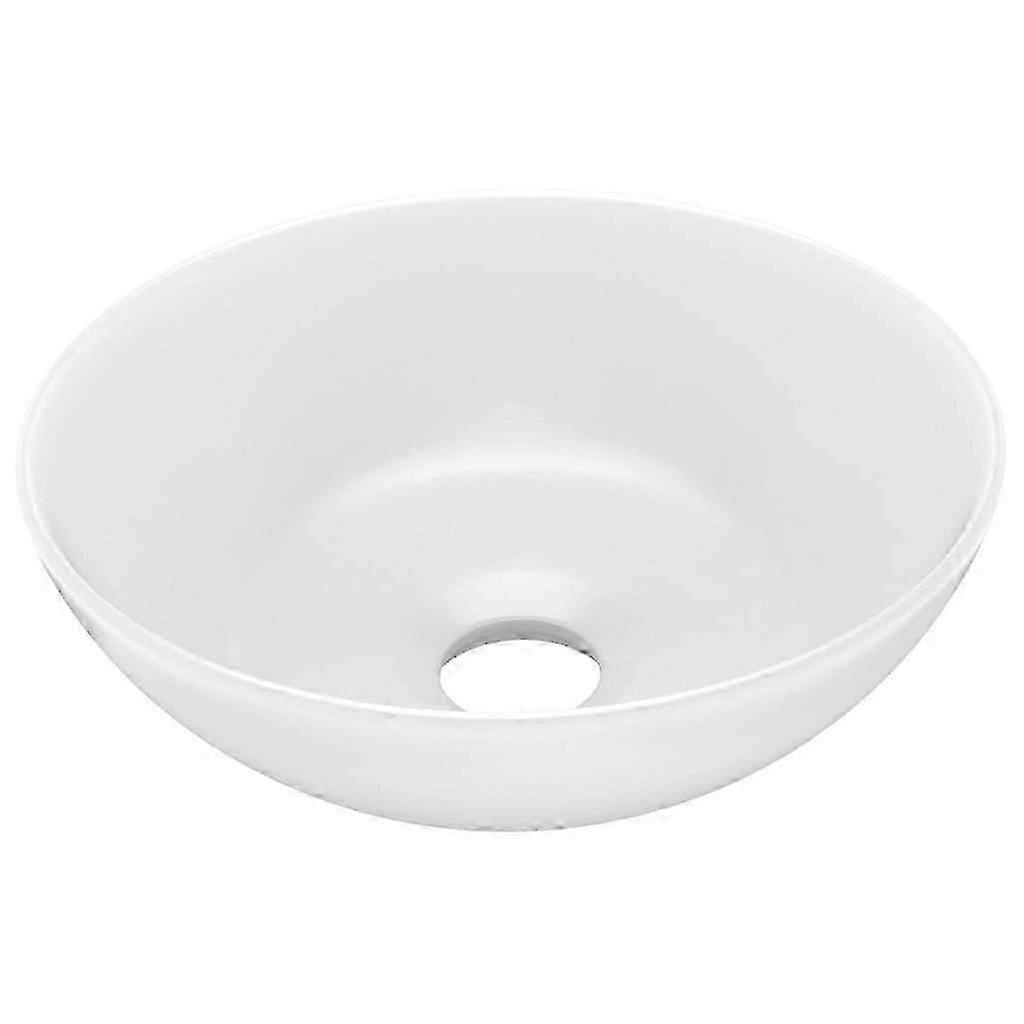 Bathroom Sinks Bathroom Sink Ceramic Matt White Round