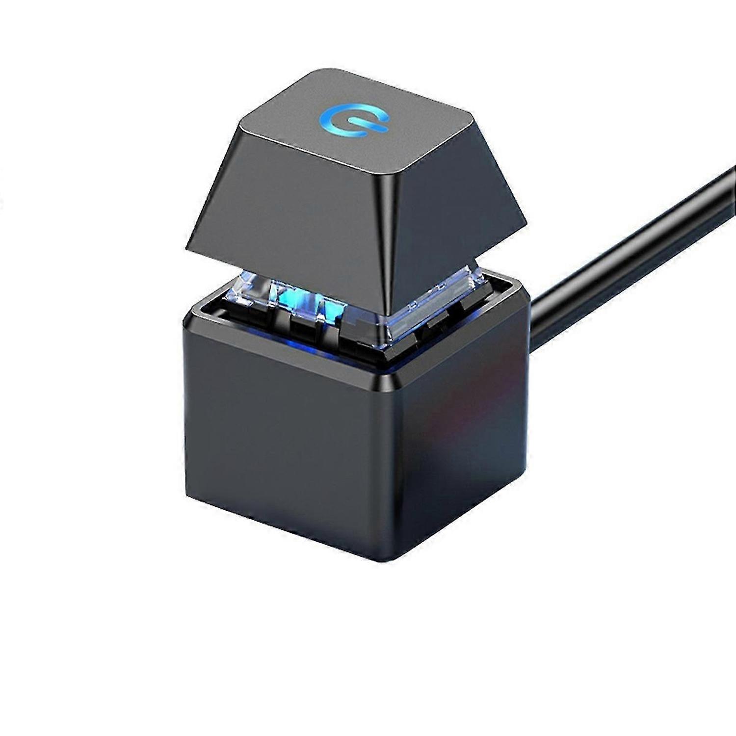 LED Light Power ON/OFF Square Button 2M Extension Cable Black