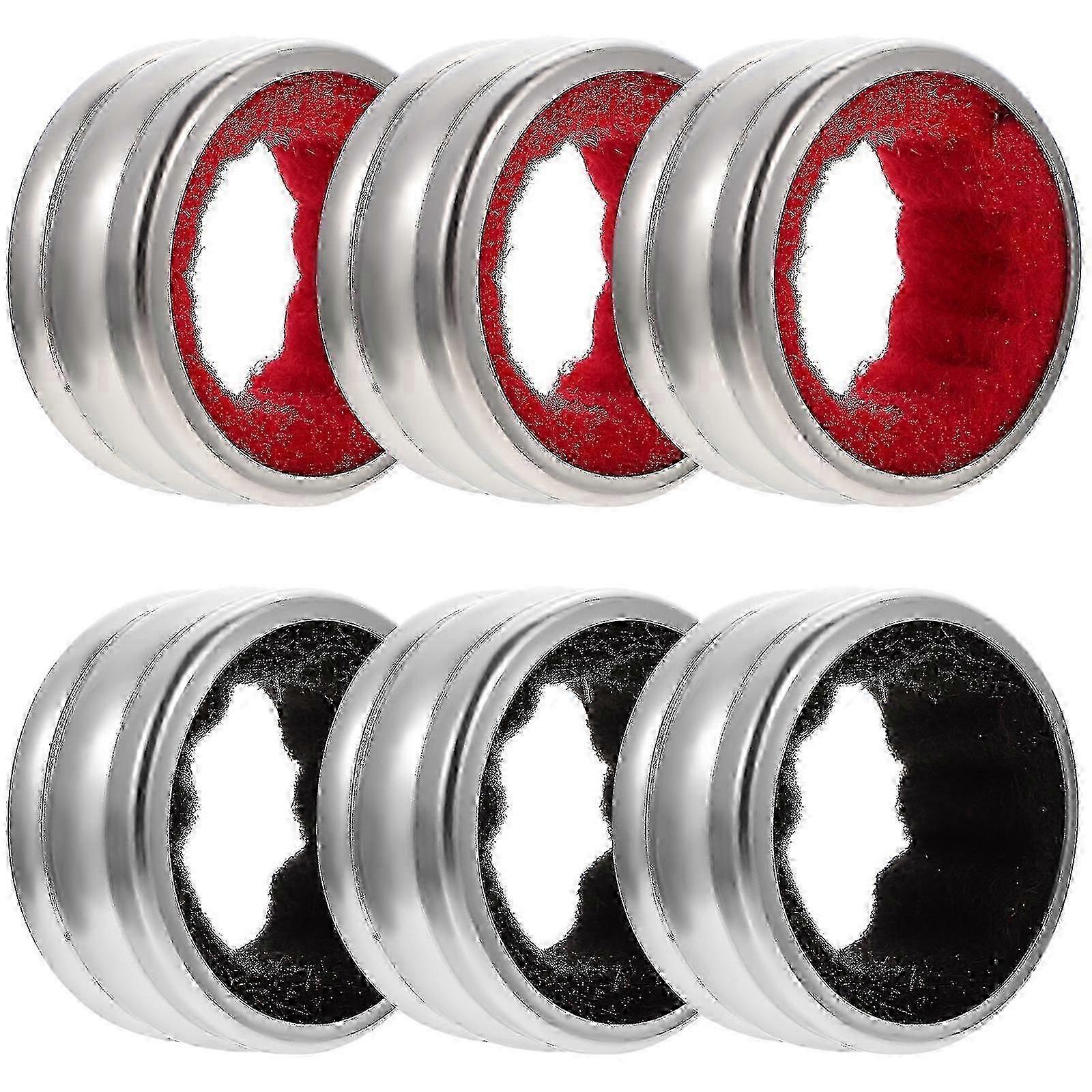 6 قطع النبيذ بالتنقيط طوق النبيذ بالتنقيط الماسك النبيذ بالتنقيط وقف حلقة النبيذ بالتنقيط سدادة النبيذ سدادة طوق