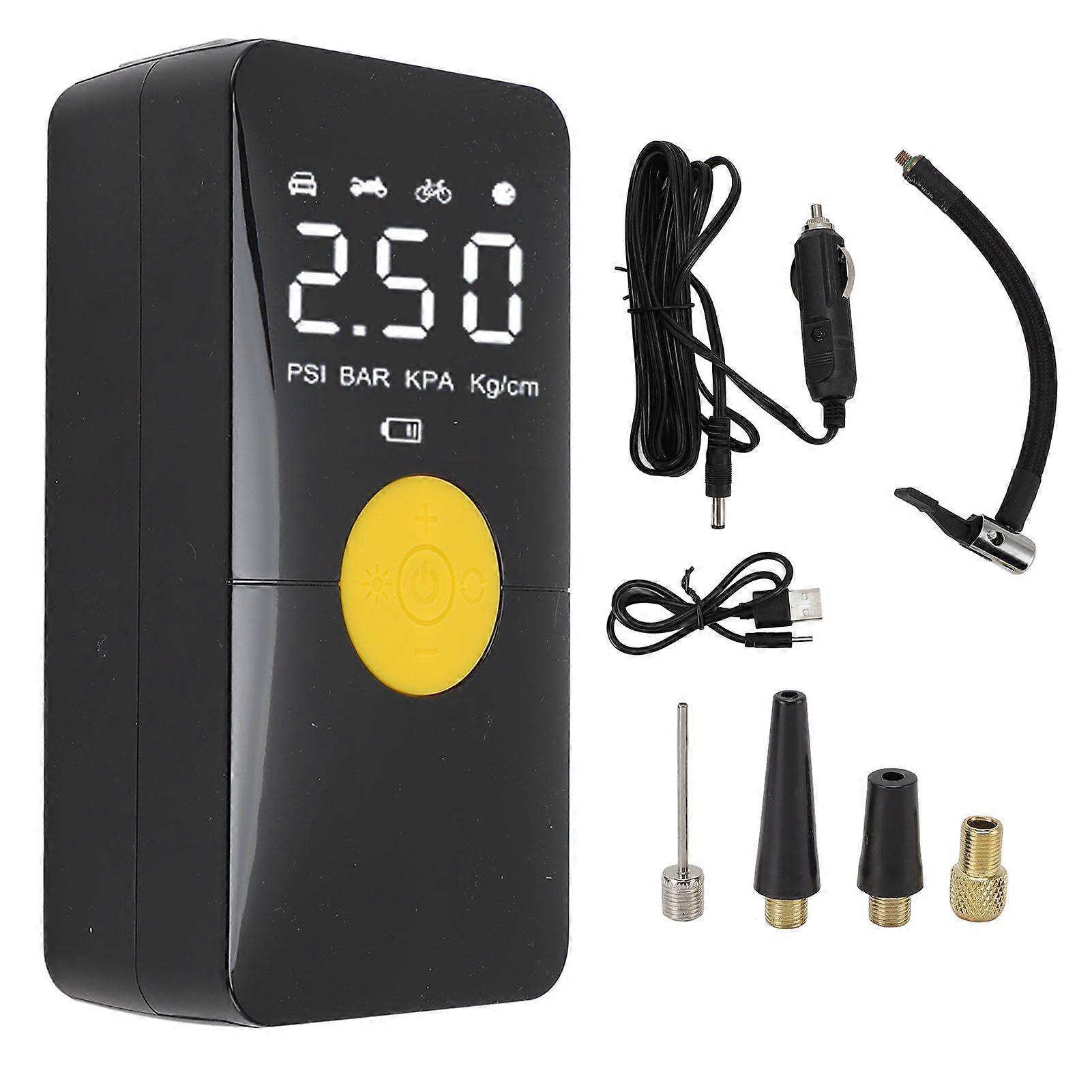 Tire Inflator Portable Air Compressor 120W 150PSI 4000mAh Cordless Air Pump with Pressure Gauge for Car Motorcycle Inflatable Bed