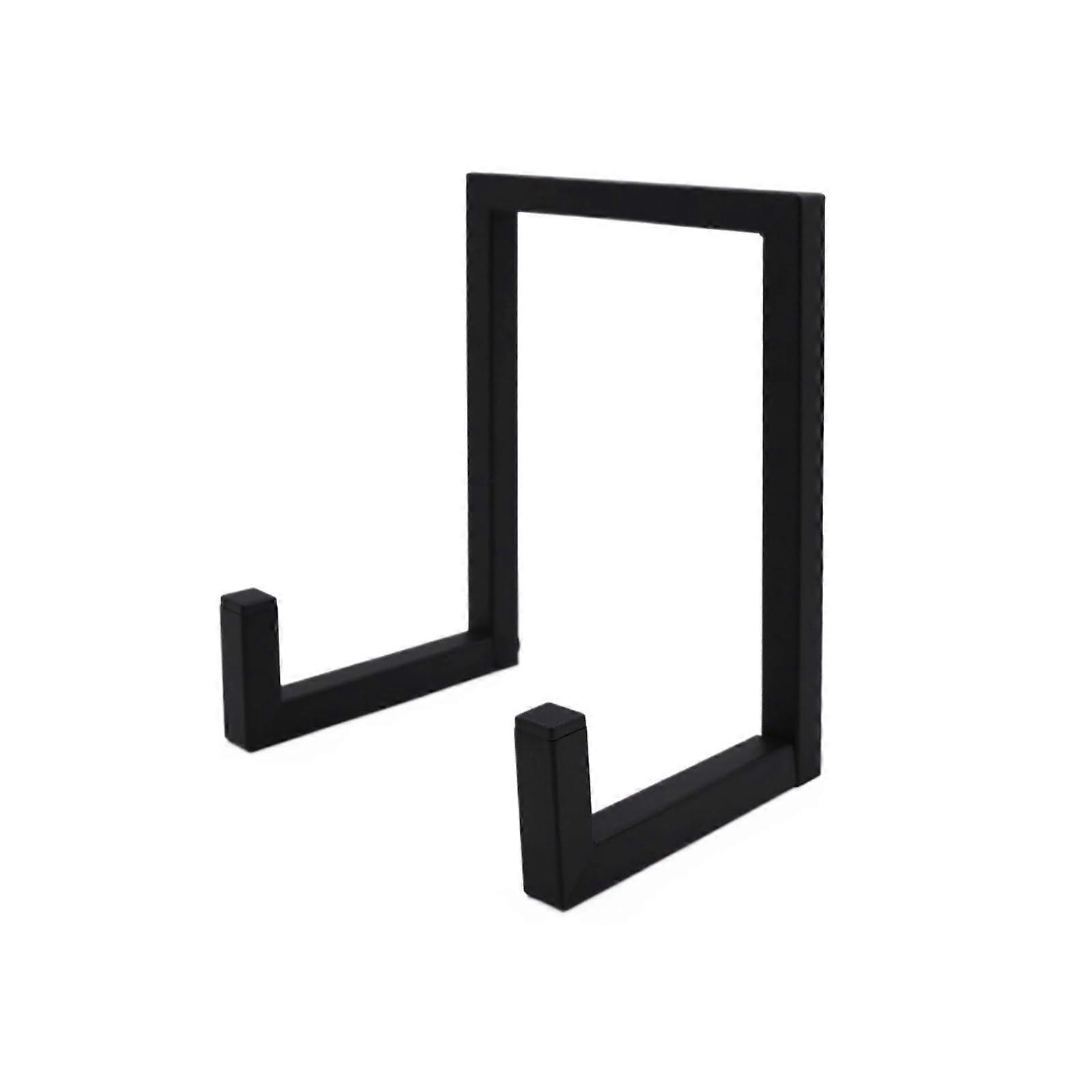 Record Stand Tabletop Metal Storage Rack 2Piece Set for Vinyl Records Display, CDs, and Albums